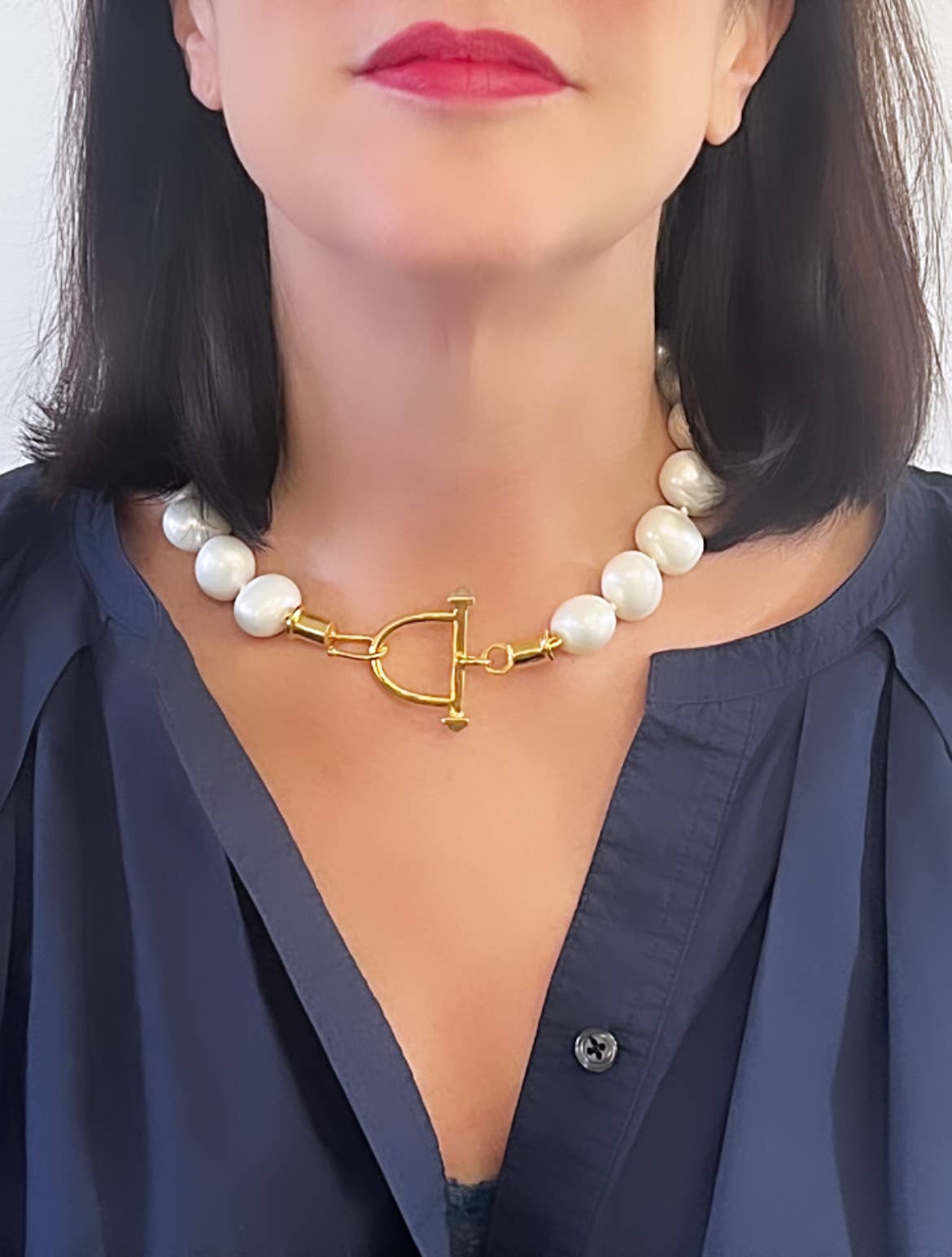 CC & Co by Catherine Canino - Vente Collier de perles - Perles de galets équestres1