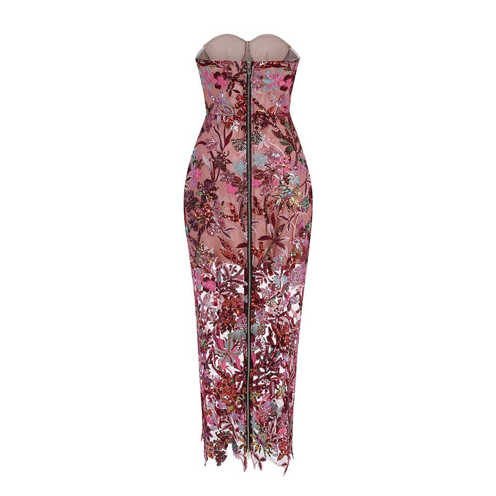 Productseeker - Wholesale Gown - Women's - DR578 Elegant Off-Shoulder Floral Embroidered Sequin Dress1