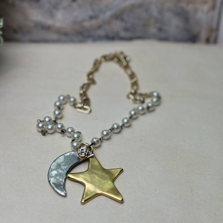 Loulu Designs - Wholesale Pendant/Charm Necklace - Pearls of the Cosmos Necklace 0