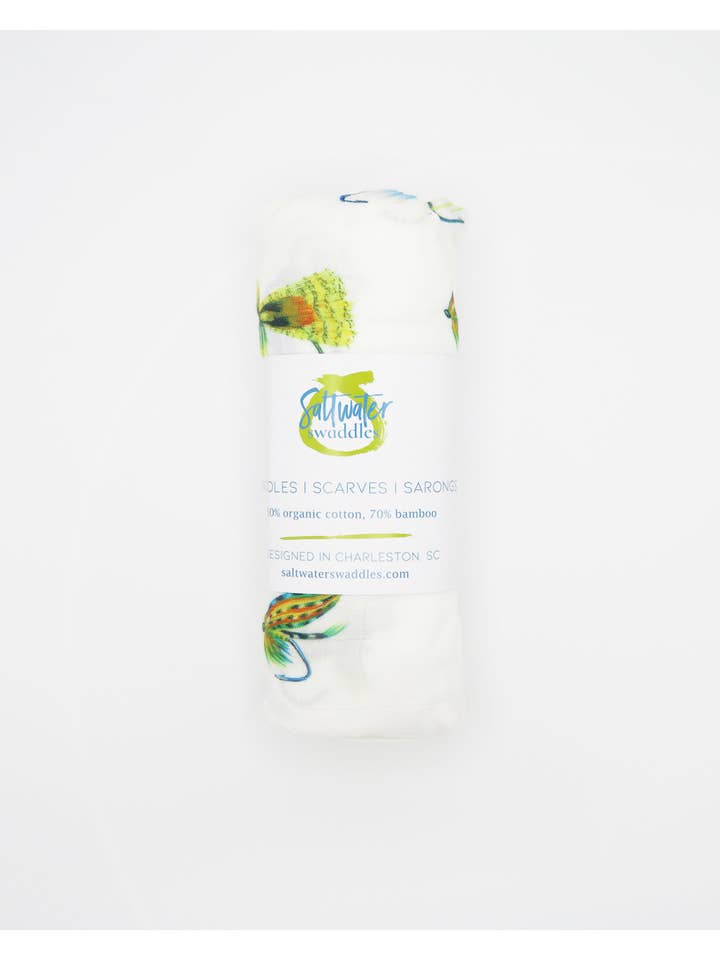 Saltwater Swaddles - Wholesale Swaddle - Baby - Bait Buddies Fly Fishing - Swaddle1