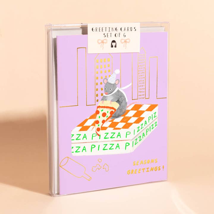 NY STATE OF MIND - Set di Biglietti di Auguri per le Feste da 6 Pezzi per la vendita all'ingrosso da parte di Carolyn Suzuki