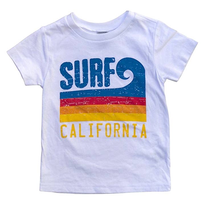 Camiseta Branca Sol Baby Surf California Wave por atacado de Sol Baby
