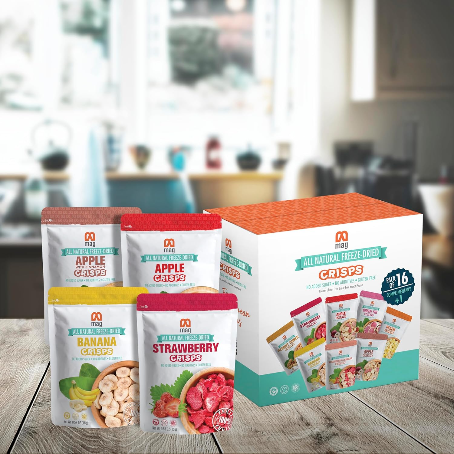 MAG - Wholesale Dried/Dehydrated Fruit - MAG Frozen Fruit Snacks Mixed Fruits Pack of 166