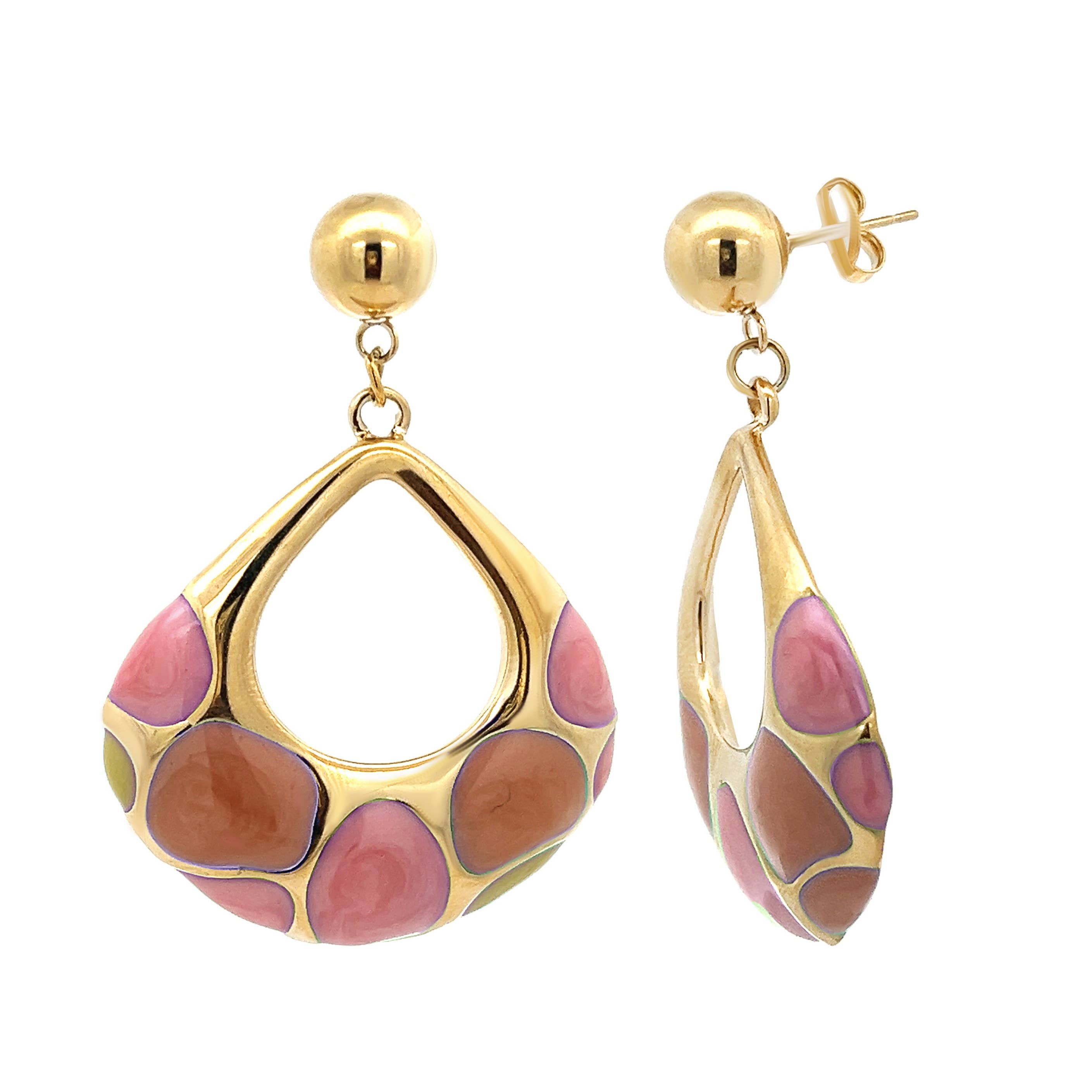 AMORINO SRL – Brincos de argola por atacado – Brinco Concha de Tartaruga - PC23784E9944