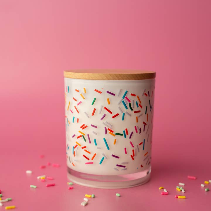 Unplug Soy Candles - Wholesale Jar/Filled Candle - Birthday Sprinkles Soy Candle2
