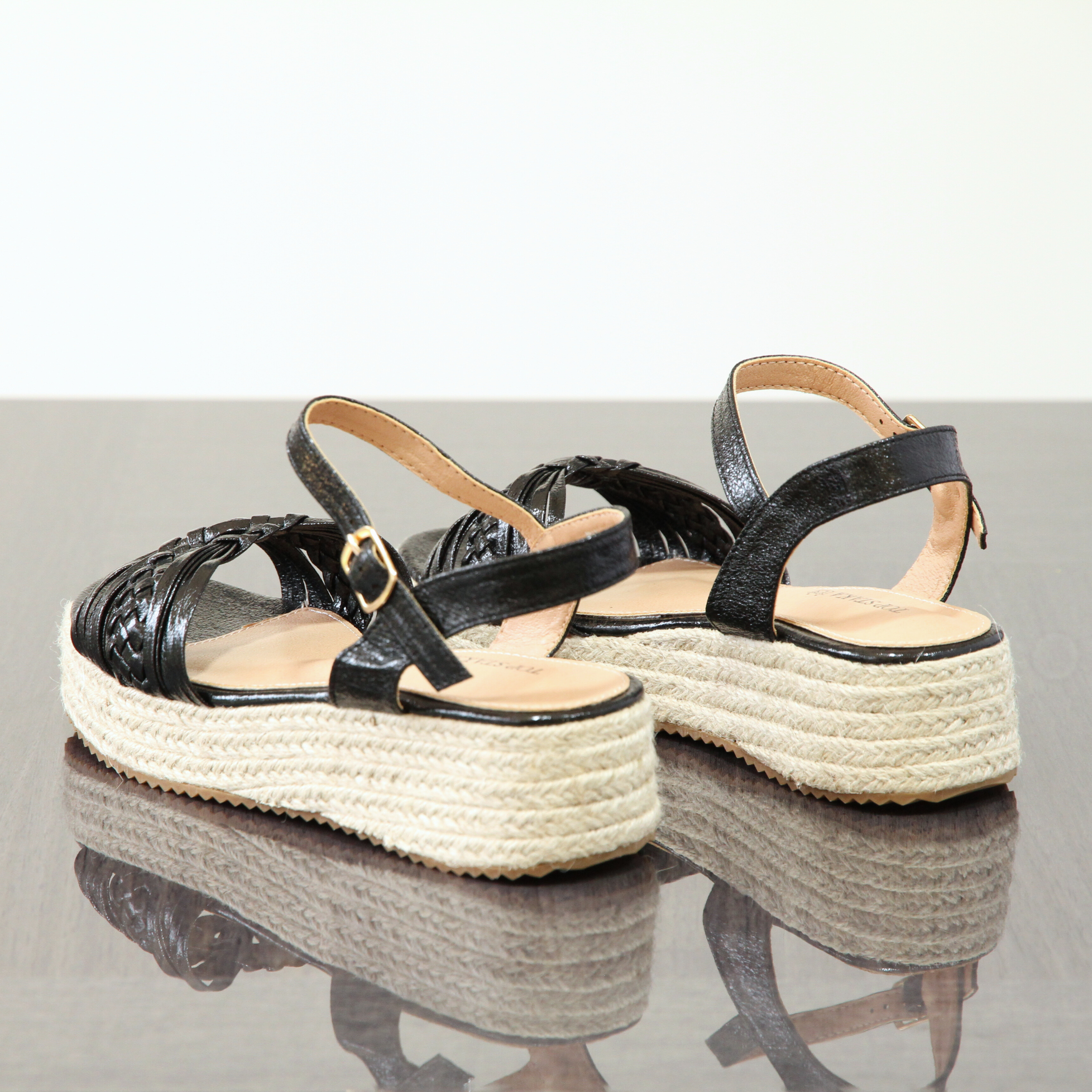 Top Staka - Wholesale Wedges - Women's - BG-732 Women's Braided Wedge Sandals - Espadrille Platform15