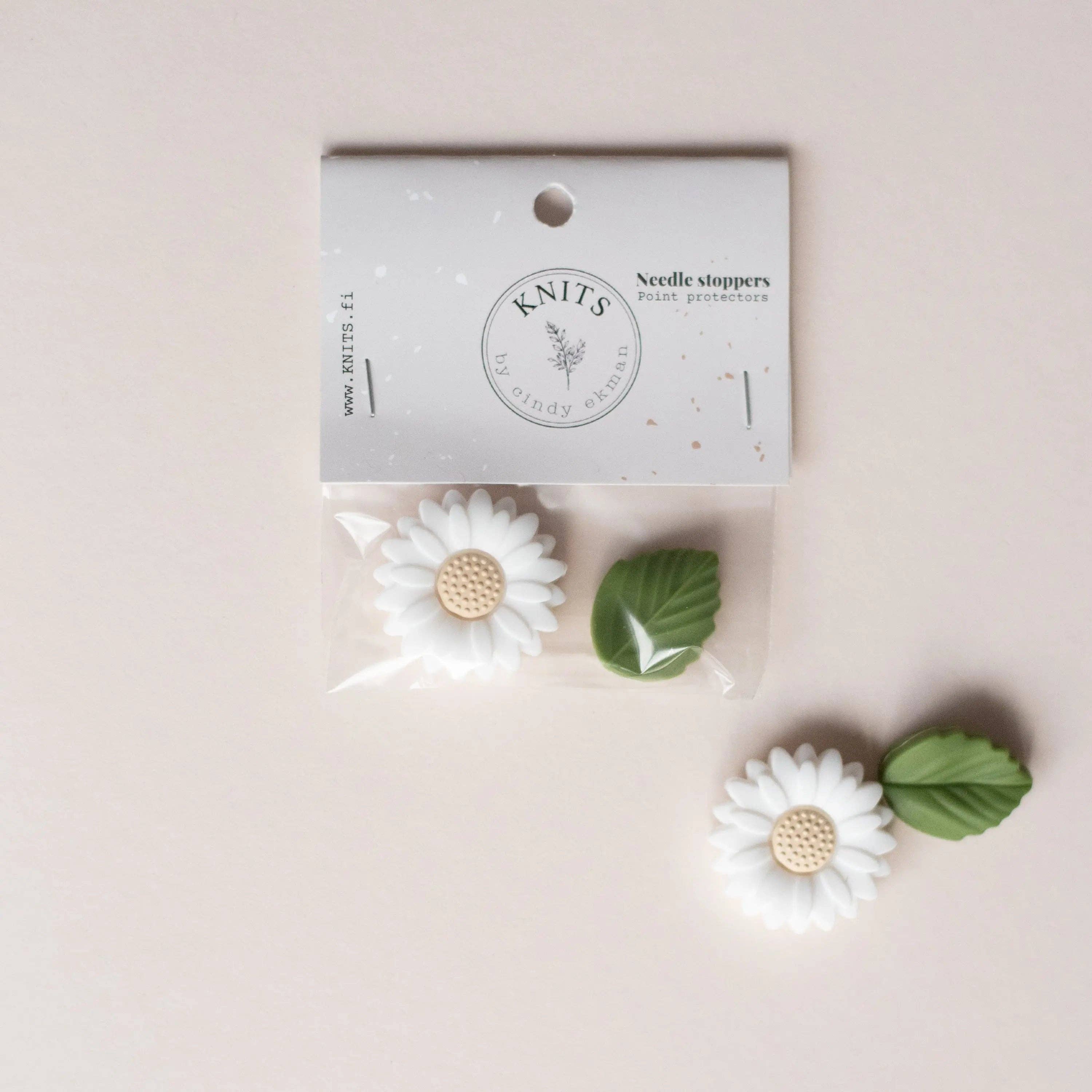 KNITS by ce AB – Artigos de tricô/crochê por atacado – Protetores de Pontas para Agulha - Conjunto Girassol1