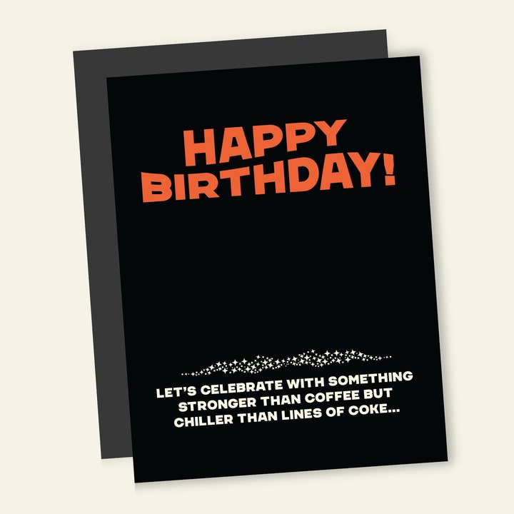 Coke vs Coffee | Funny Birthday Greeting Card for wholesale by That’s So Andrew - Snarky Gifts & Cards