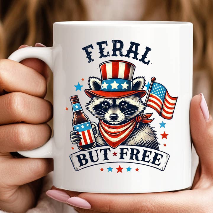 Wilde Maar Vrije 4 Juli Mok voor wholesale door Hello Gorgeous Mugs