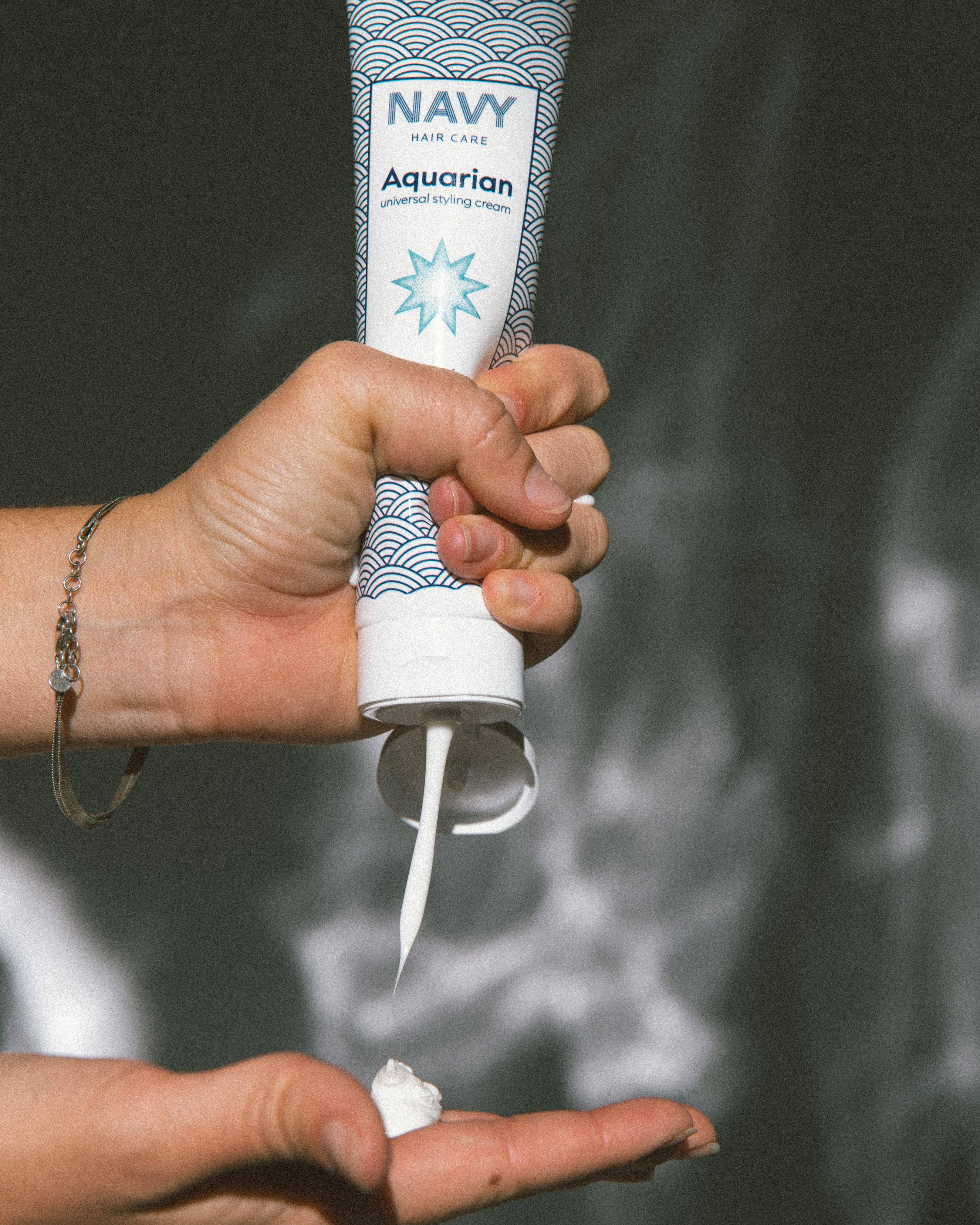 NAVY HAIR CARE - Wholesale Hair Styling Gel/Mousse - Aquarian Styling Cream1