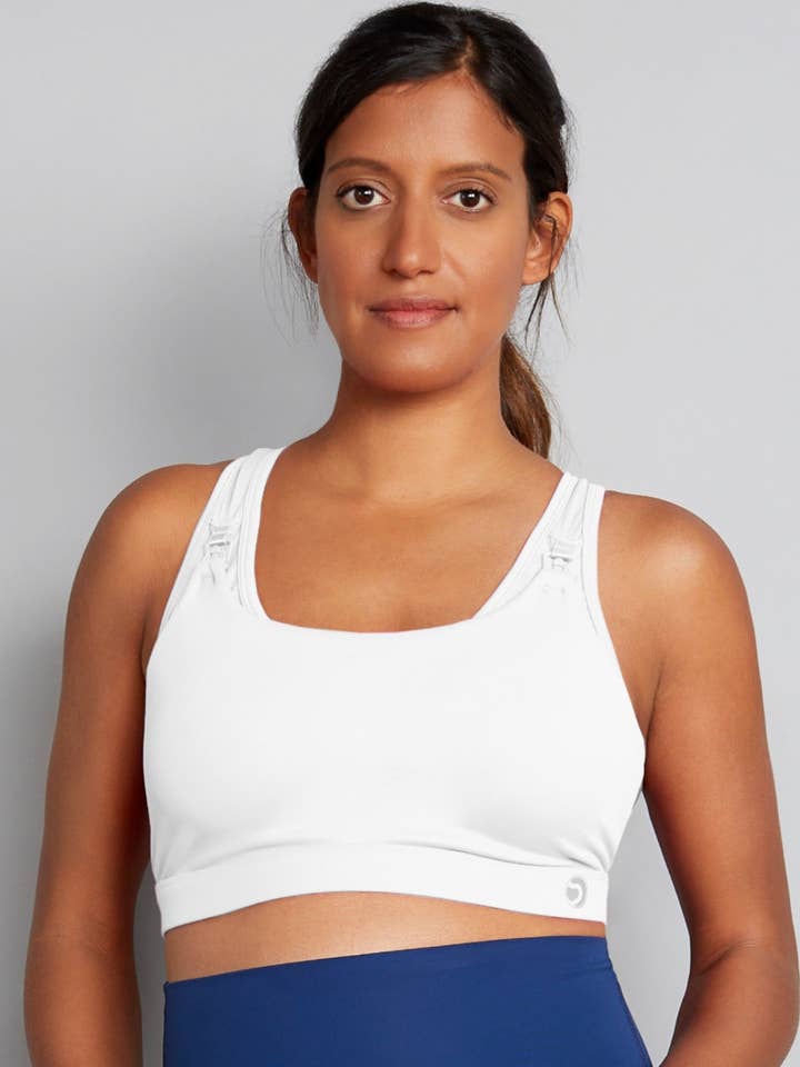 Nursing Sports Bra - Artemis Bright White (B-G cup) for wholesale by Natal Active