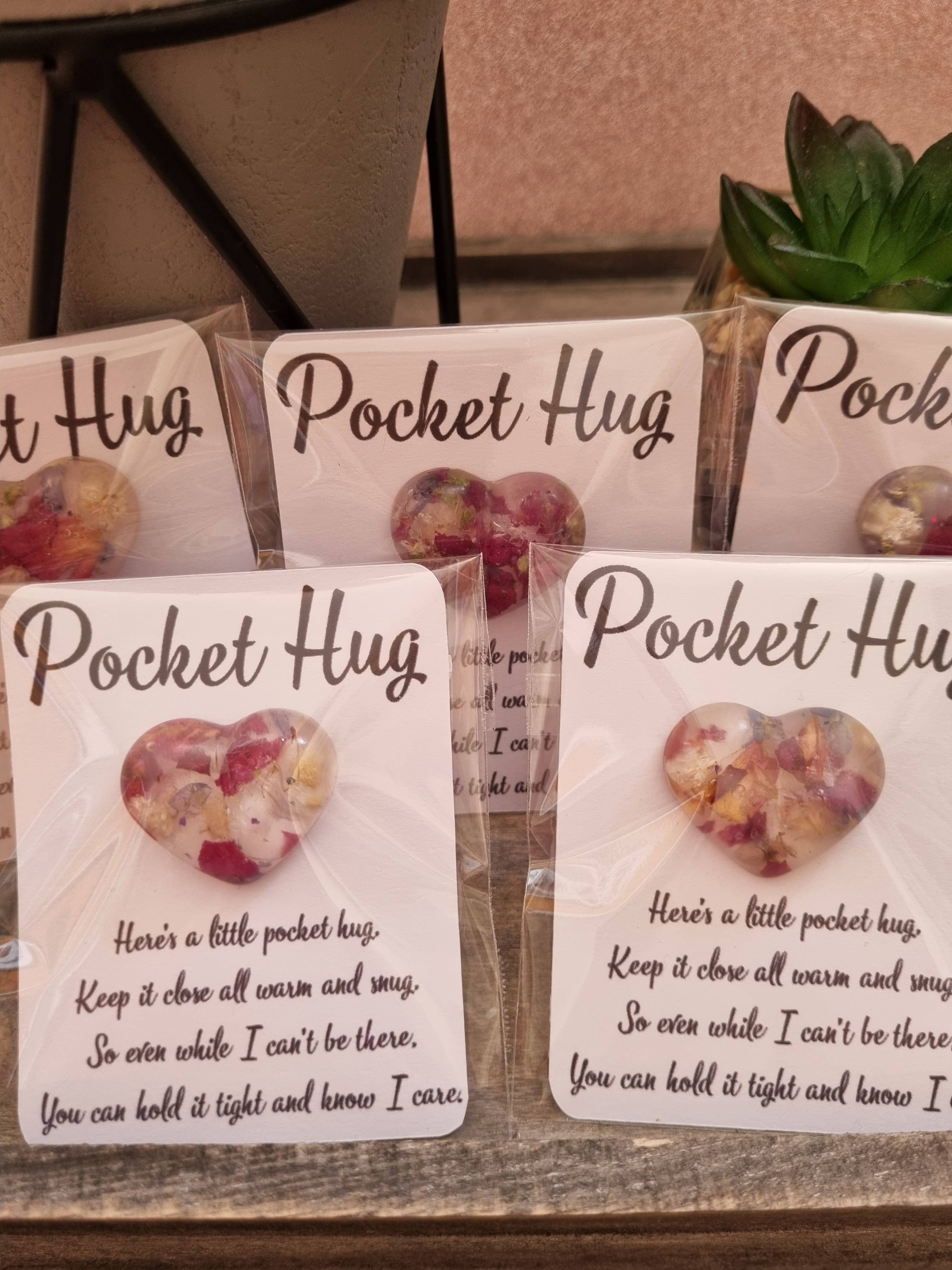 Aka Designs - Wholesale Keepsake Coin/Token - Pocket Hug – Resin Heart Ornament with Poem7