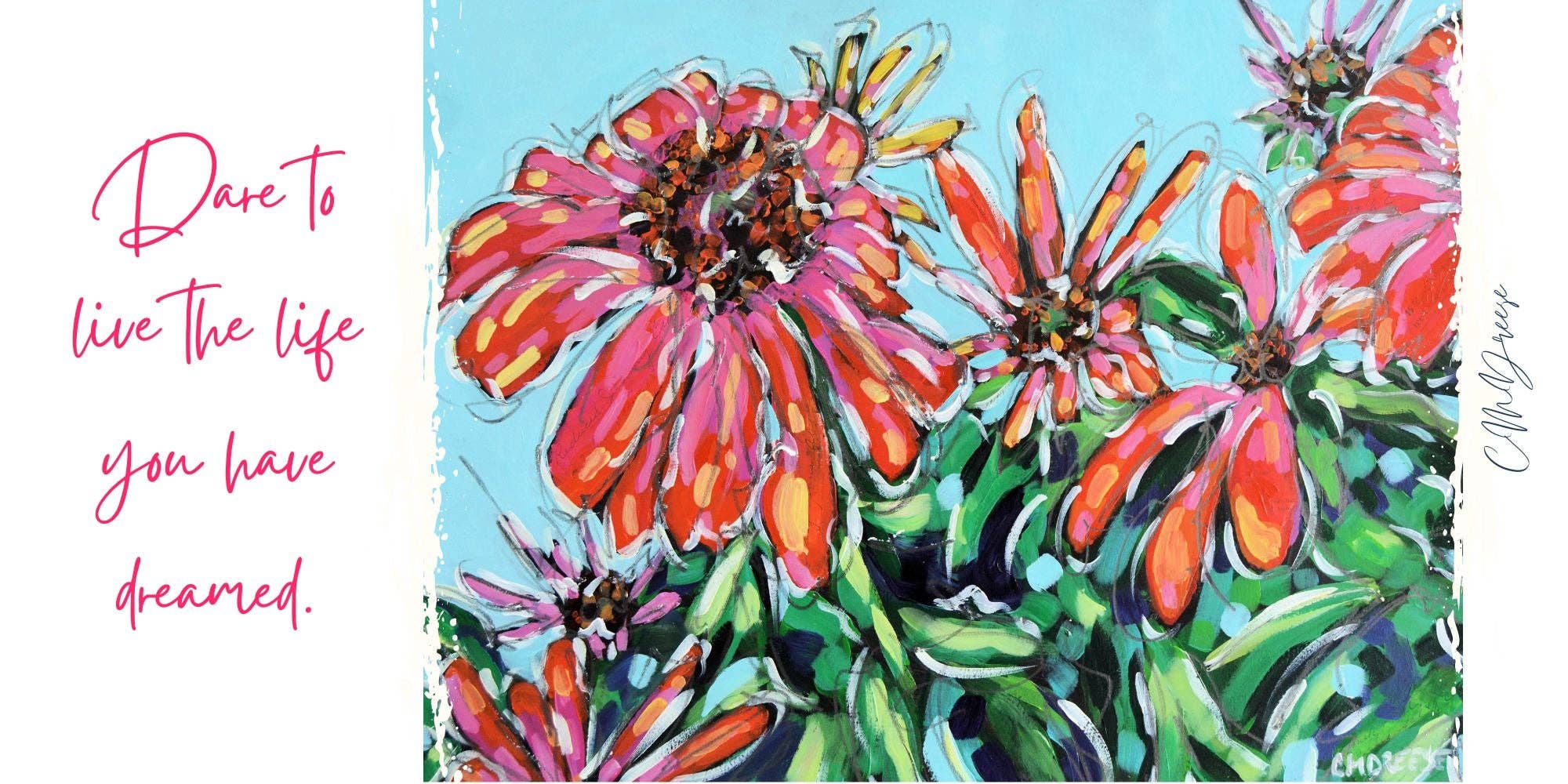 Dreese Fine Art – wholesale Coffee mug – Drinkware - Cone Flowers3