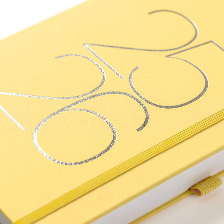 Busy B - Wholesale Journal/Diary - Mid-Year Dual Schedule Day a Page Diary 2025/26 - Faux Cover