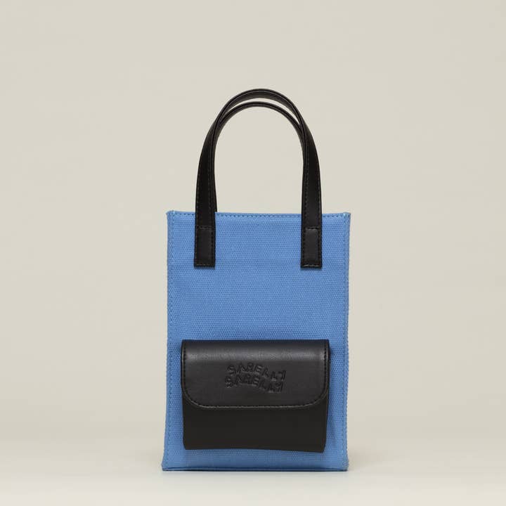 SARELLY SARELLY - Wholesale Tote Bag - Women's - Mini Cargo Tote - Cactus Leather & Canvas
