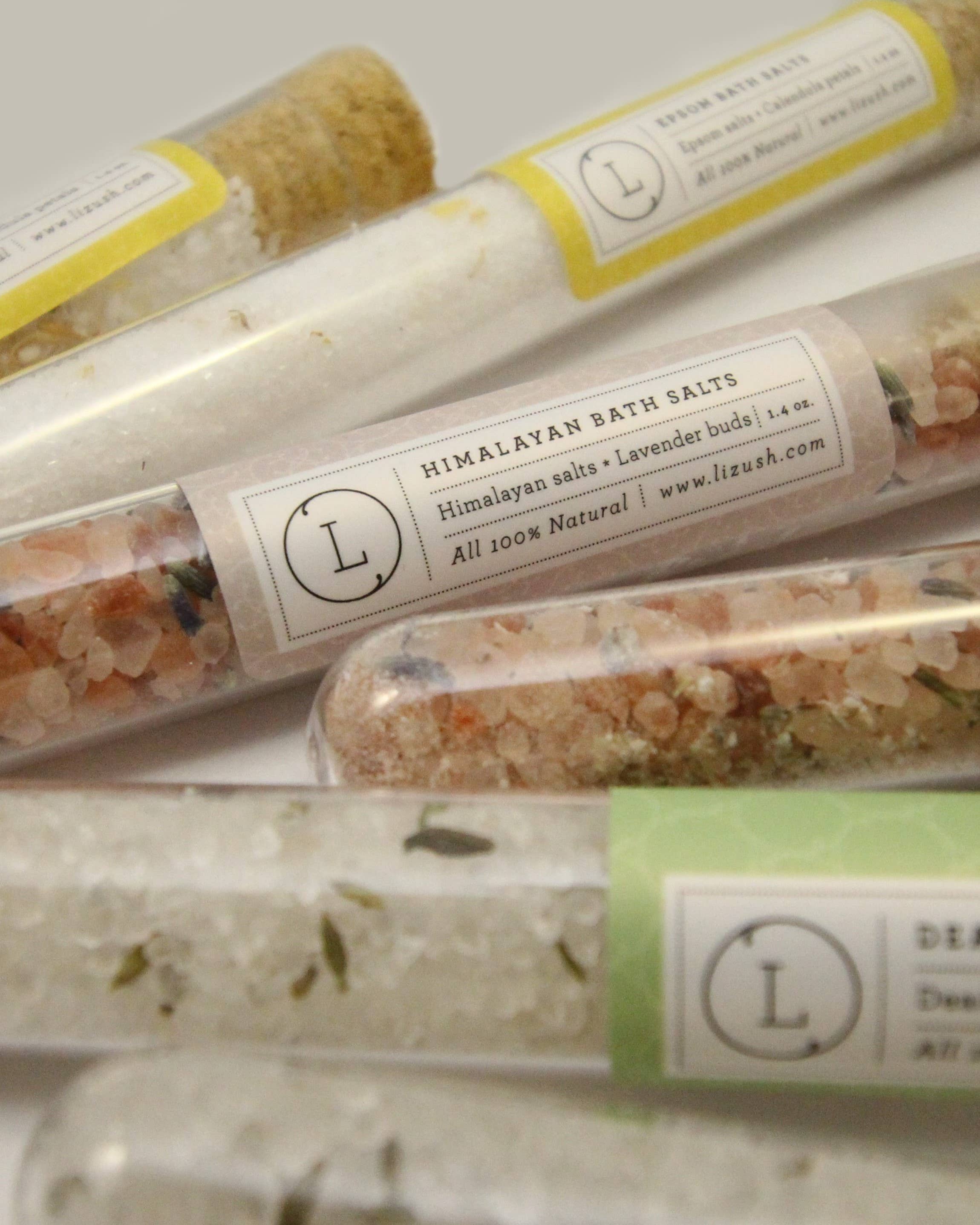 Lizush - Wholesale Bath Salts - NEW BATH SALTS IN A 8'' GLASS TUBE-bath soak, bath salts1