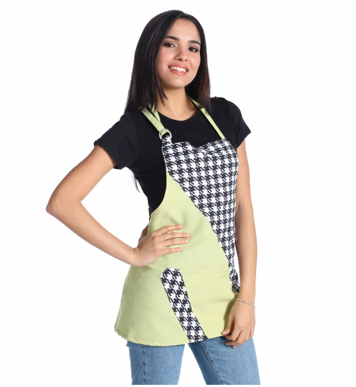 GREMBIULE DA LAVORO STELLA CEDRO PIED DE POULE all'ingrosso per il