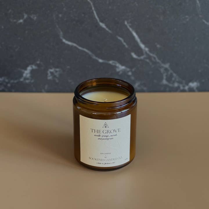 The Grove Soy Candle for wholesale by Bookend Candle Co.