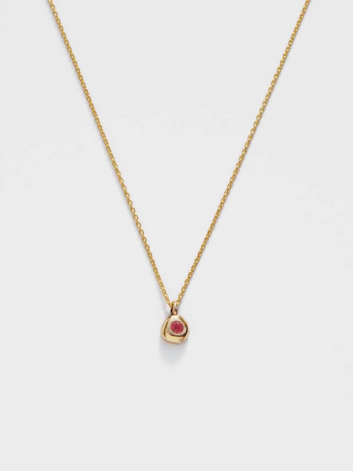 Domi Necklace with Ruby - Ready to Ship for wholesale by Tiro Tiro Jewelry