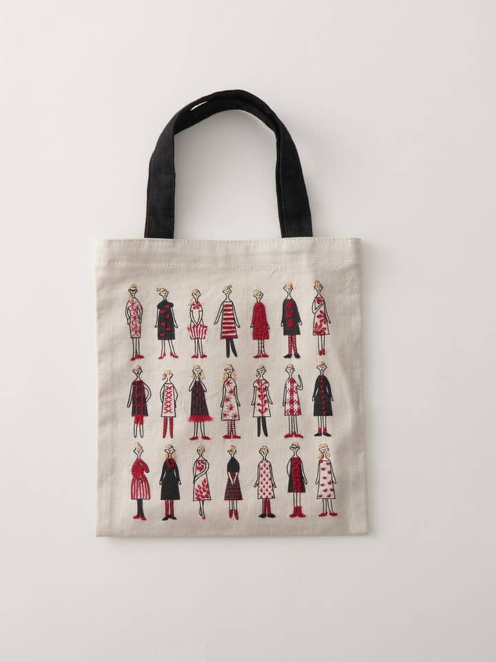 Japansk broderisæt mini-taske, forsyet bomuldstaske for engroshandel hos 「FUNJI」In Japan