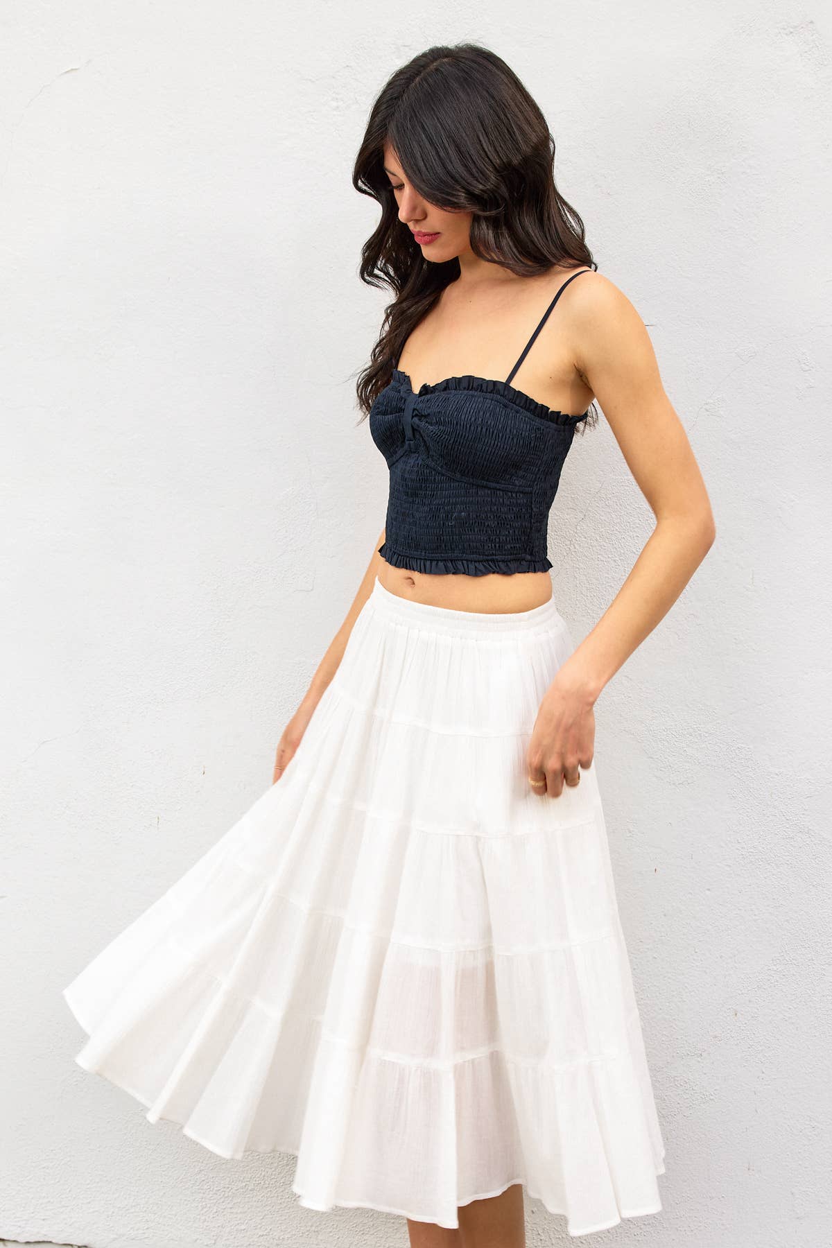 Dress Forum – Engroshandel Tanktop – Kvinder – Min Lille Rynkede Kæreste Crop Top (1)1