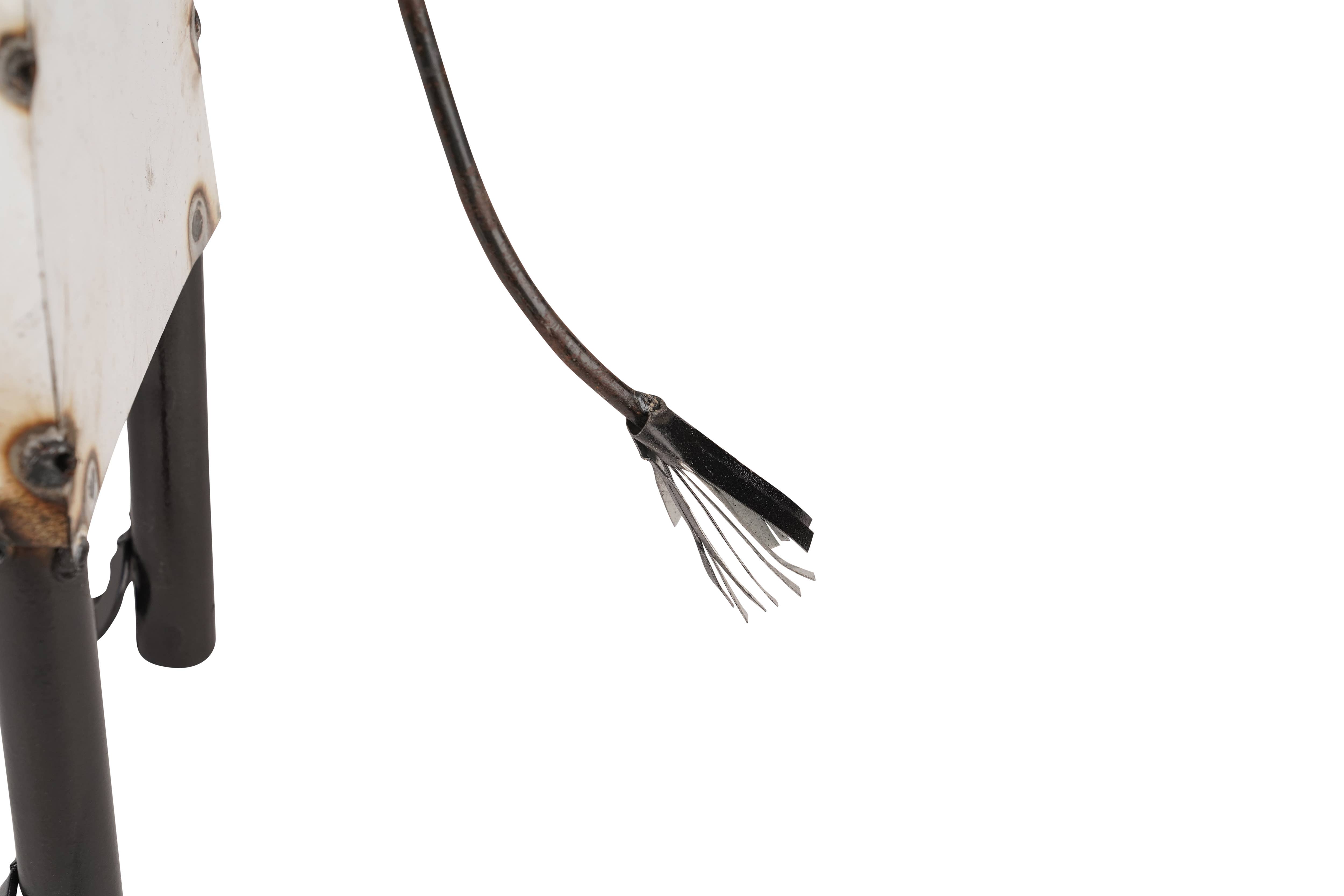 My Amigos Imports – Engroshandel Udendørs pynt/dekoration – Farmhouse Metal Cow-Garden Art-Bondegård-sort og hvid-ko7