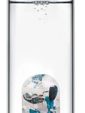 ViA Bottle | BODY & SOUL with Blue Apatite and Rose Quartz for wholesale by VitaJuwel USA