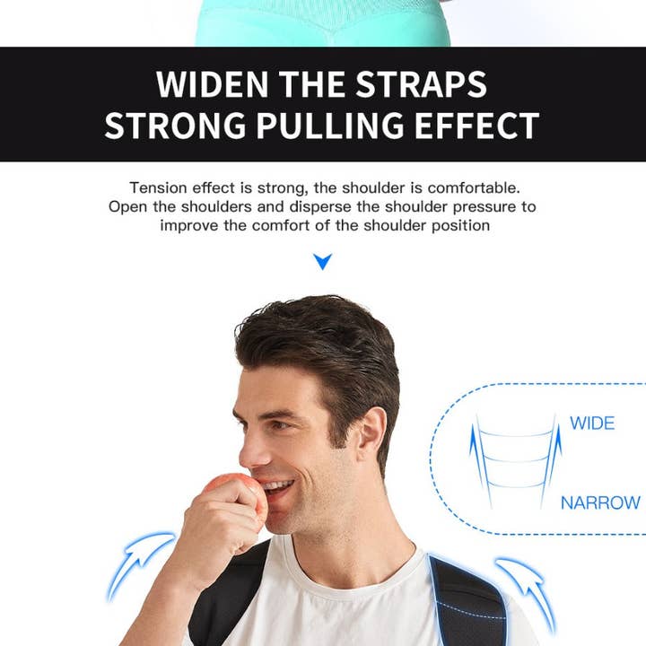 VIGOR - Wholesale Fitnessapparatuur - Houdingscorrector voor rug-, schouder- en rugondersteuning voor dames en heren39