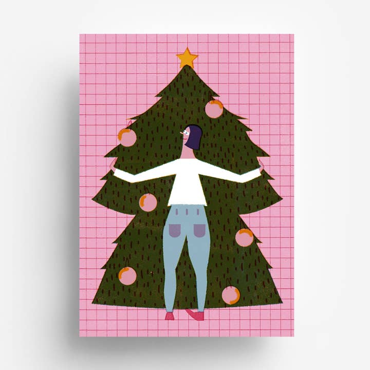 Christmas Tree postcard DIN A6 for wholesale by jungwiealt
