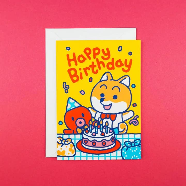 Tarjeta de cumpleaños «Mimi y lil’tako» para venta al por mayor de Yeaaah! Studio