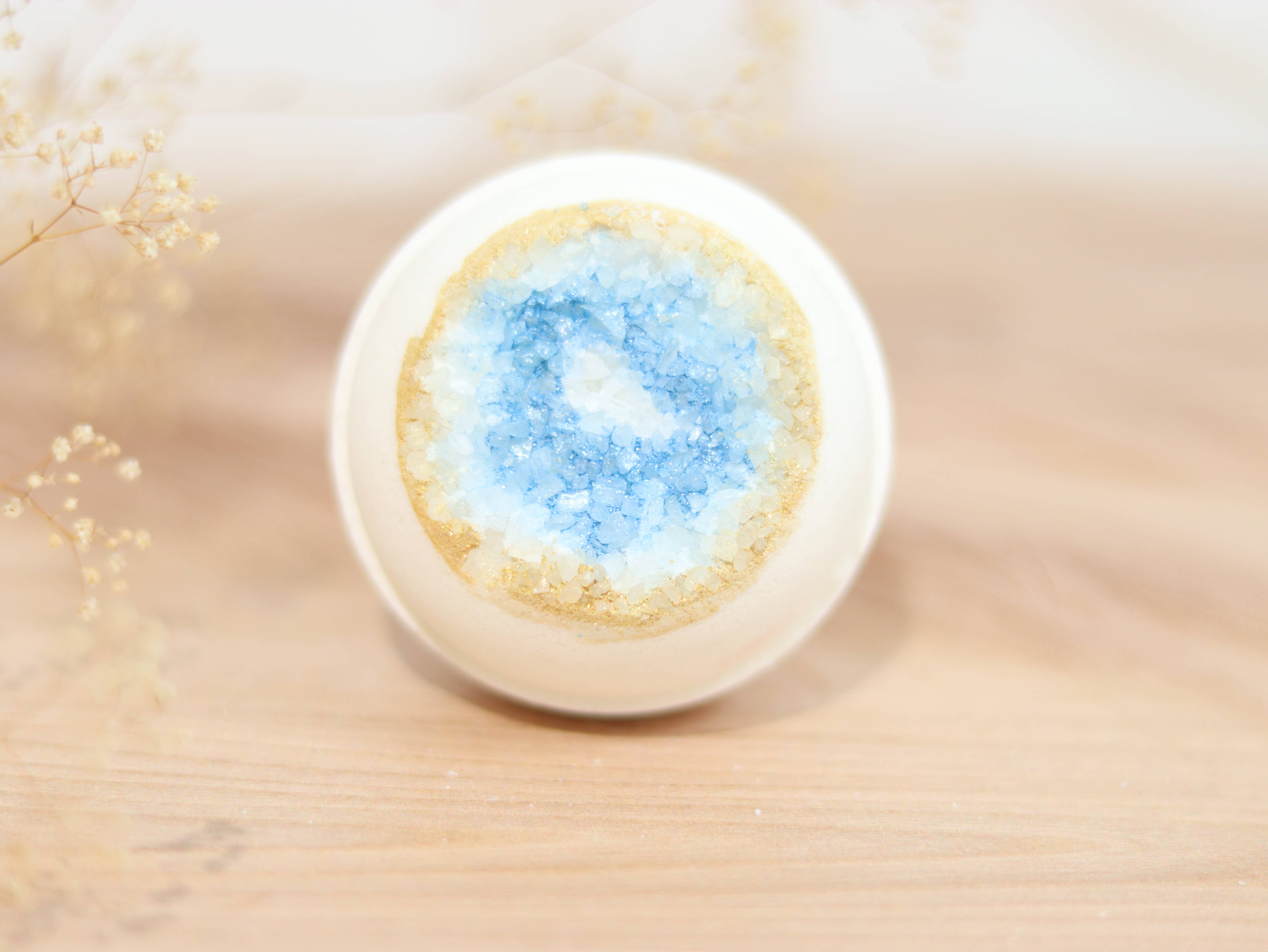 Sudsy Soap Works LLC - Wholesale Bath Bomb/Fizz - Aquamarine Geode Bath Bomb3