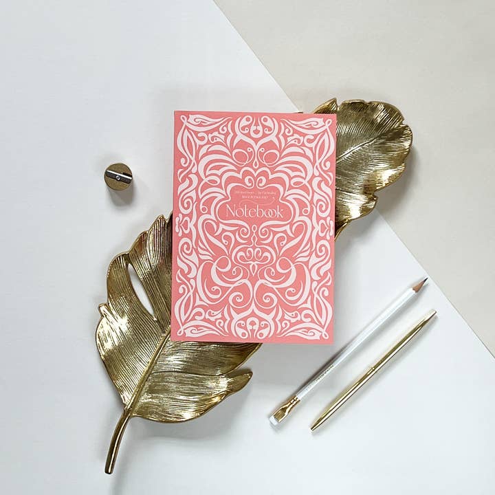Coral Swirl Notebook for wholesale by Grace Jackson Design