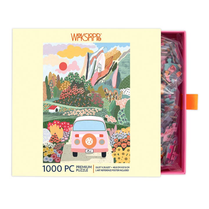 WerkShoppe - Wholesale Puzzle - Adult - Road Trip | 1000 Piece Jigsaw Puzzle