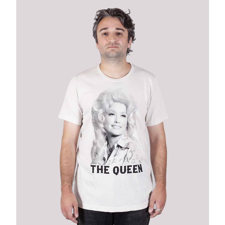 FM Dolly Parton T-shirt met ronde hals - lichtbruin voor wholesale door FM