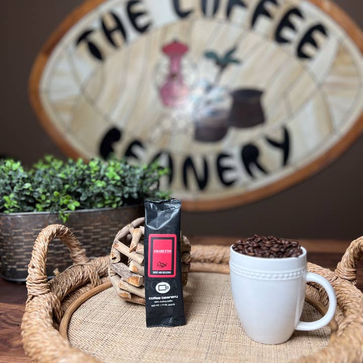 Coffee Beanery - Vente Café moulu - Amaretto Café aromatisé | 1 pot Sampler3