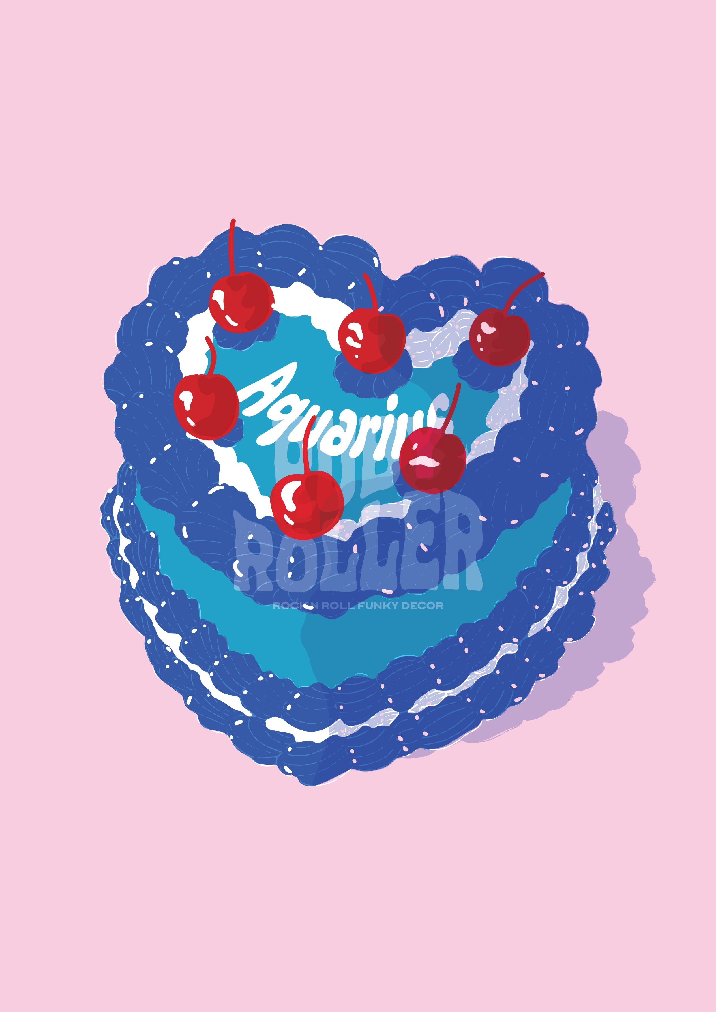 Ruby Roller Art - Wholesale Kunstprint - Esthetische harttaart met kersen sterrenbeeld kunstprint10