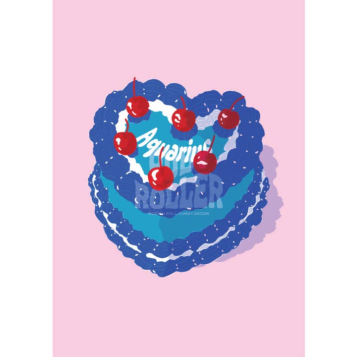 Ruby Roller Art - Wholesale Kunstprint - Esthetische harttaart met kersen sterrenbeeld kunstprint10