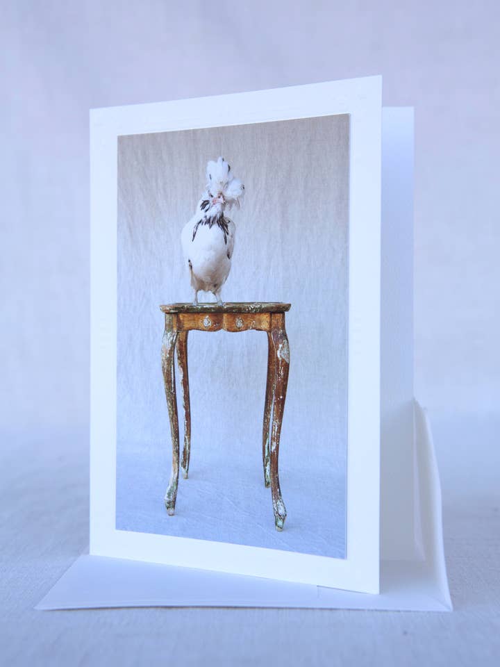 Gardenia On Gold - Rescue - Handmade Greeting Card for wholesale by Sonoma Chicks