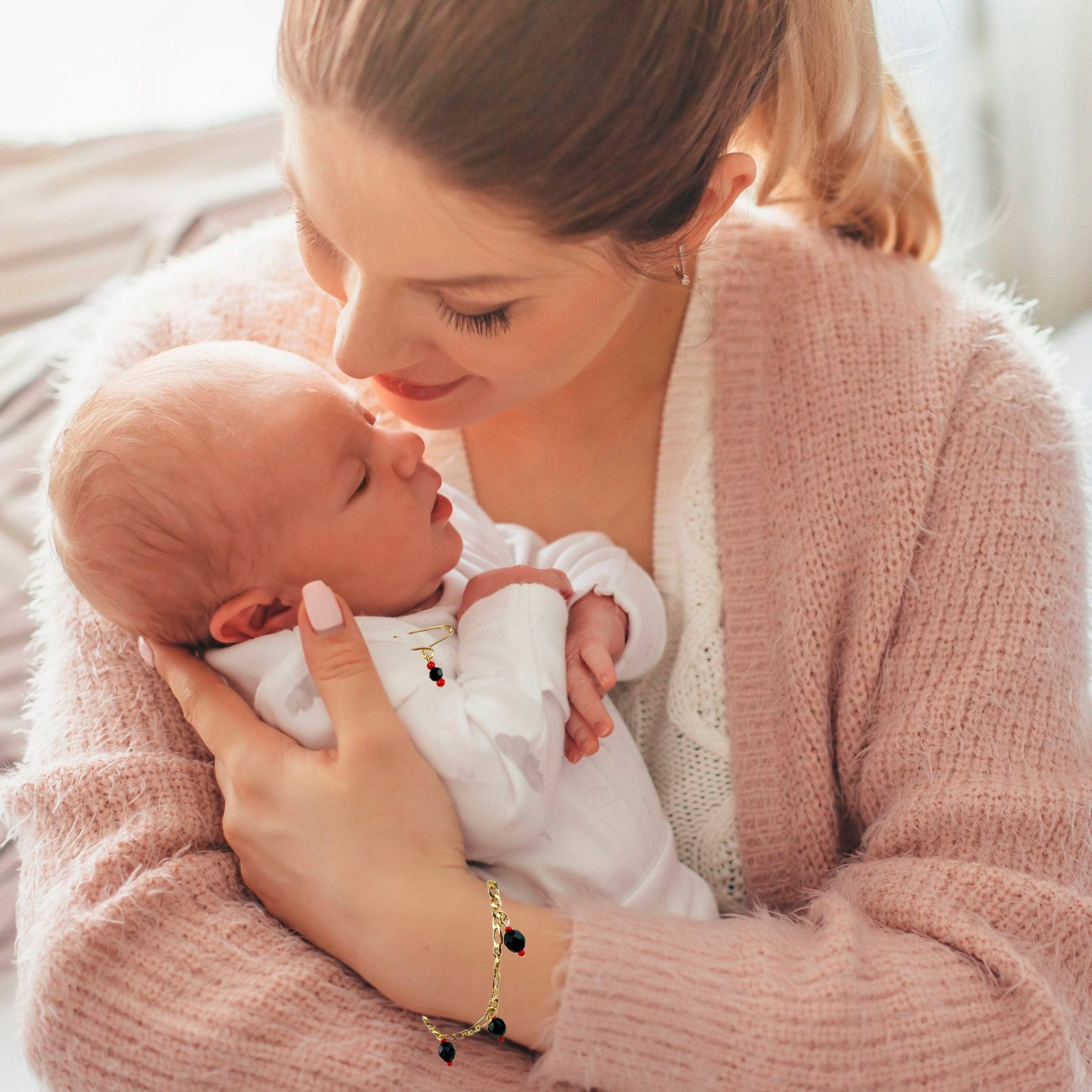 Luxus Accessories - Wholesale Brooch - 18k Gold Filled Azabache Baby Pin Brooch or Bracelet6