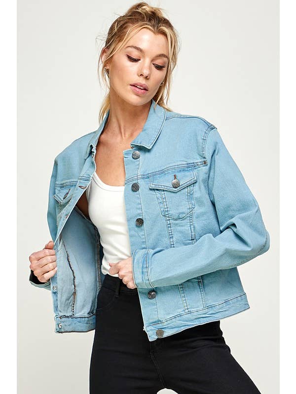 patrol jeans - Wholesale Denim Jacket - Women's - Women's Spandex Denim Jacket6