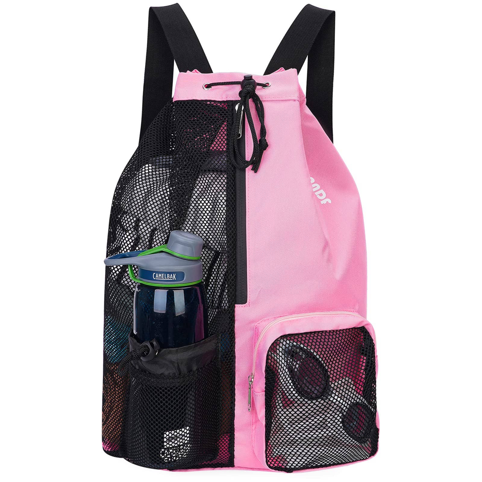 wandf - Wholesale Beach Bag - WANDF Mesh Drawstring Backpack with Wet Pocket Beach Bag82