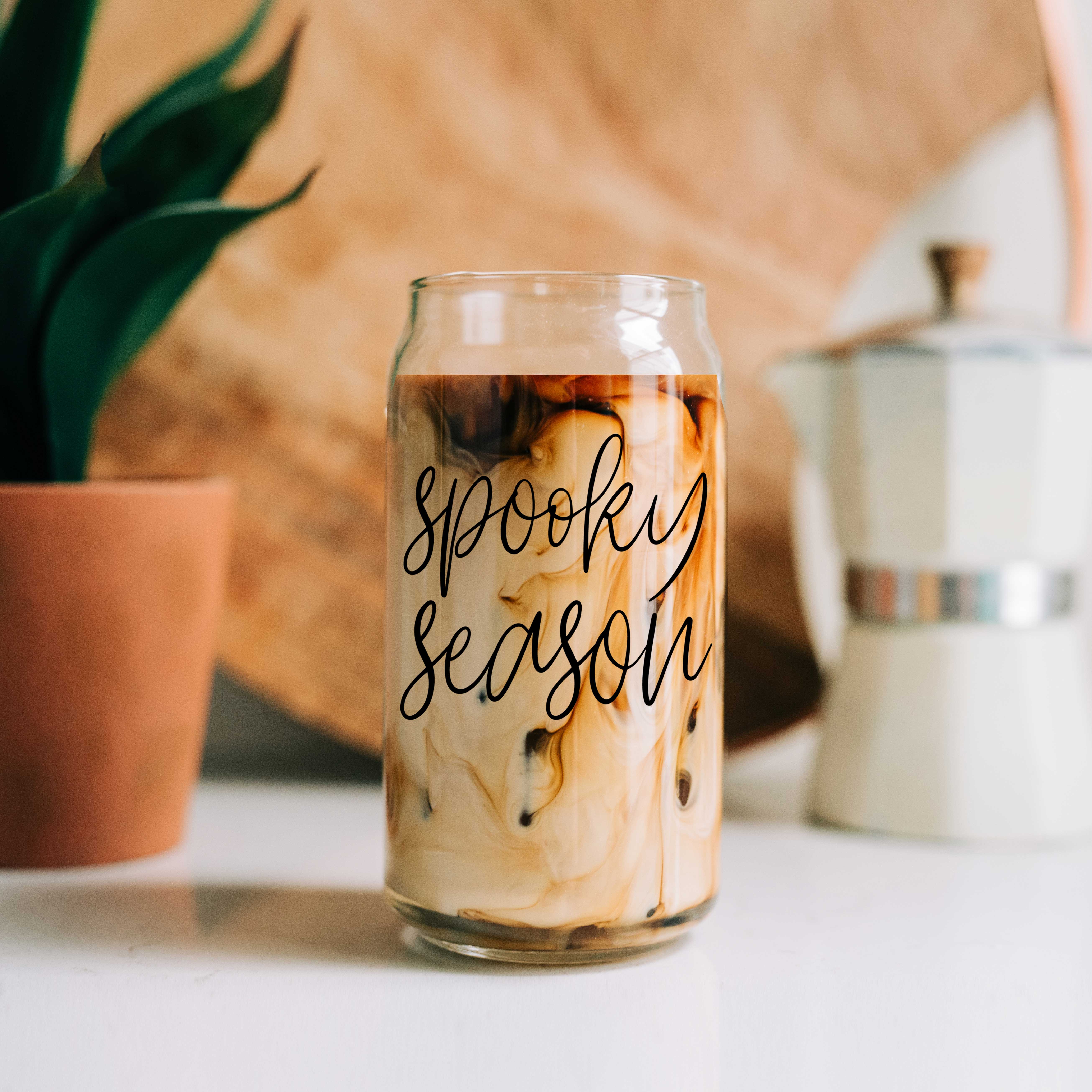 Gia Roma – Copo/caneca por atacado – Canecas de Café Outonais, Copos de Vidro Outono com Tampas + Palhinhas Reutilizáveis7