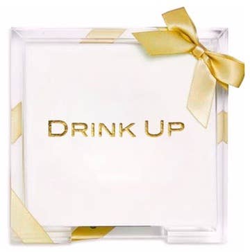 Lined Design - Wholesale Disposable Napkin - Acrylic Cocktail Napkin Hostess Set1