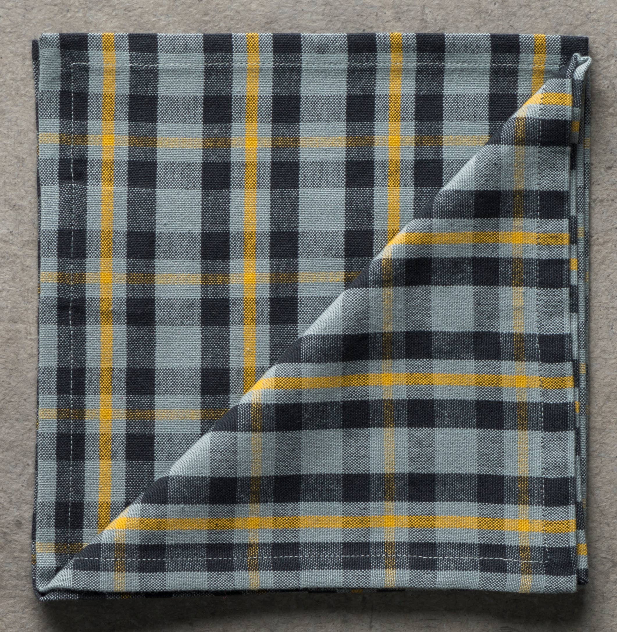 MDH - Yarn Dyed Checks - Wholesale Dinner & Cloth Napkin - Napkins 100% Cotton 18" x 18" -Set of 6-Stretch Limo Zealand4