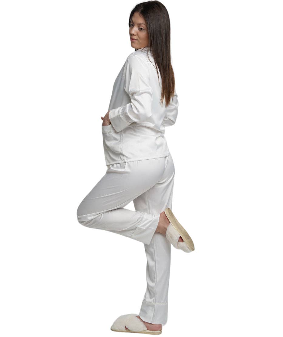 Taniri – wholesale Sleepwear set – Women's – ASHLEY LONG MATTE SATIN  PAJAMAS36