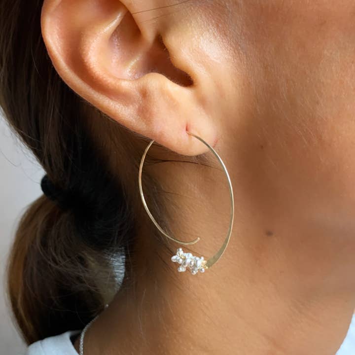 YedOmi Jewelry - Wholesale Hoop Earrings - Blooming Hoops- Small3