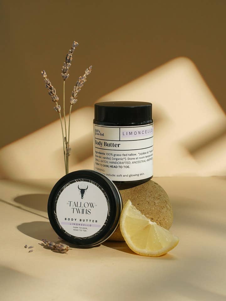 Limoncello Body Butter for wholesale by Tallow Twins Inc