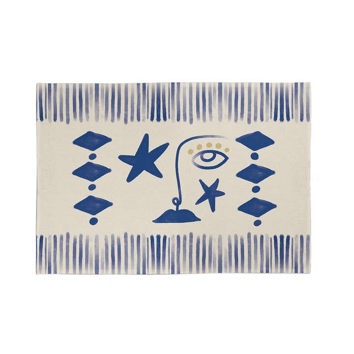 Cotton table set with design for wholesale by Coast and Valley