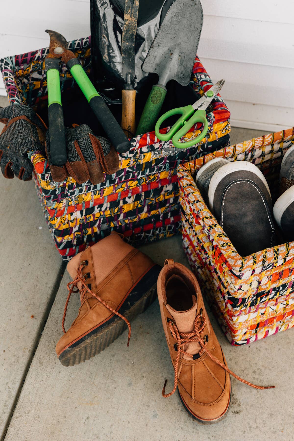 Ten Thousand Villages - Vente Paniers - Panier de rangement Sari 10H3