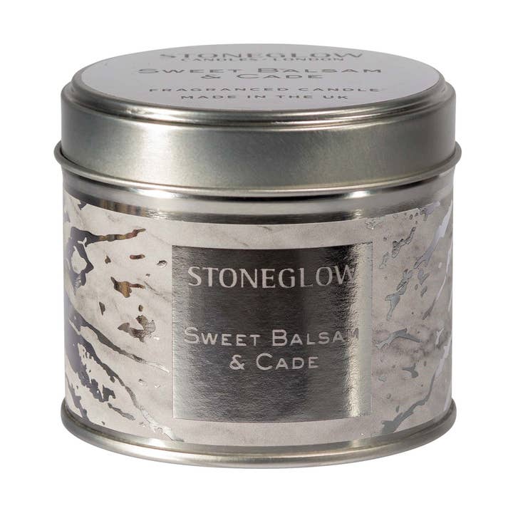 Lata de velas Luna Sweet Balsam & Cade para venta al por mayor de Stoneglow Candles